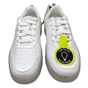 Athletic Works Court Light-Up Sneakers On/Off Power Button Little Girl Size 12-2